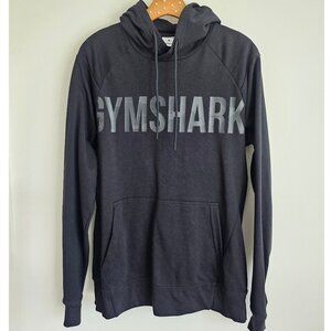 Gymshark Logo Hoodie Black Men's Size M Athletic Gym Training Pullover